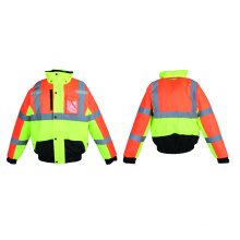 Hi Vis Reflective Windsheild Fleece Safety Construction Jacket Winter Workwear Jacket